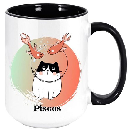 Pisces Zodiac Coffee Mug | Etsy