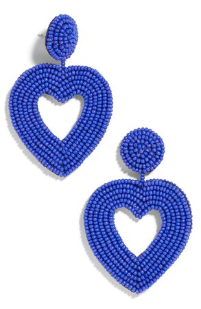 BaubleBar Vionnet Beaded Heart Drop Earrings | Nordstrom