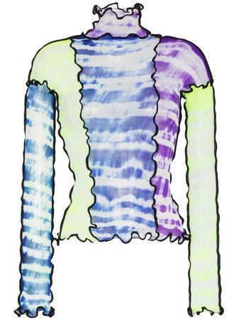 Asai panelled tie-dye top $341 - Buy Online AW19 - Quick Shipping, Price
