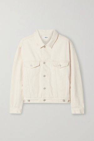 Neutral Charli oversized denim jacket | AGOLDE | NET-A-PORTER