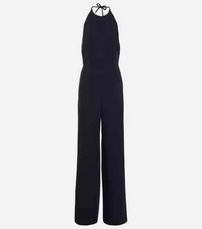 Cady Couture Halter Neck Jumpsuit in Blue - Valentino | Mytheresa