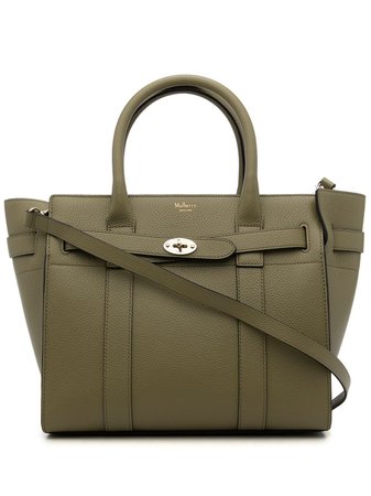 Mulberry Bayswater grained leather bag - FARFETCH