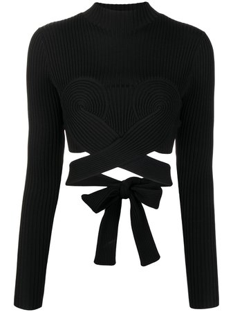 Shop Dion Lee cut-detail cropped top with Express Delivery - FARFETCH