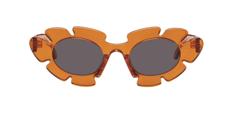 Orange Flower Glasses