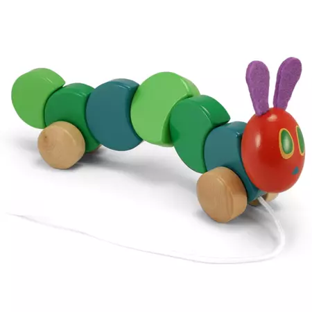 The Very Hungry Caterpillar Wooden Pull Along Toy | MORI