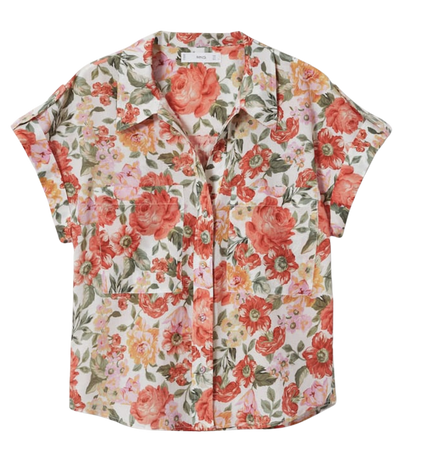 mango floral shirt