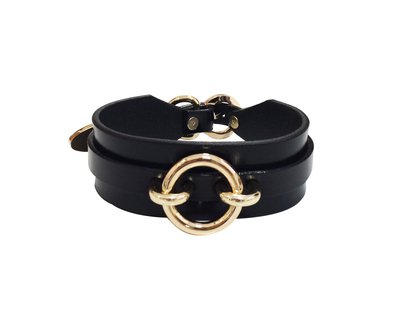 Leather OH Choker ( Black + Gold ) · CREEPYYEHA · Online Store Powered by Storenvy
