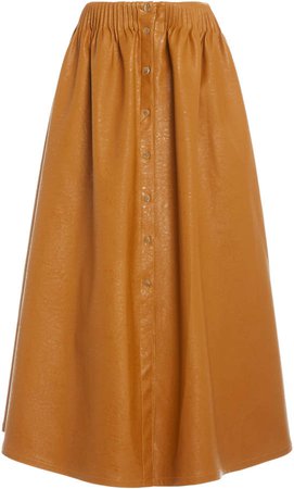 By Any Other Name Shirred Poplin Tea Skirt