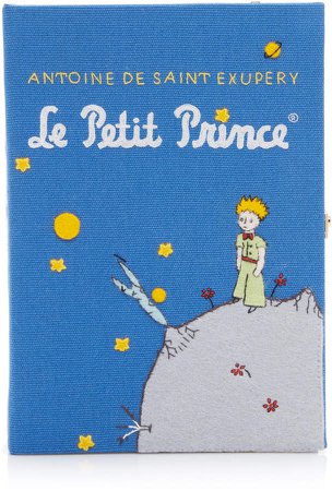 Olympia Le-Tan Le Petit Prince Embroidered Canvas Book Clutch