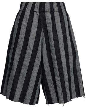Marques' Almeida Striped Denim Shorts