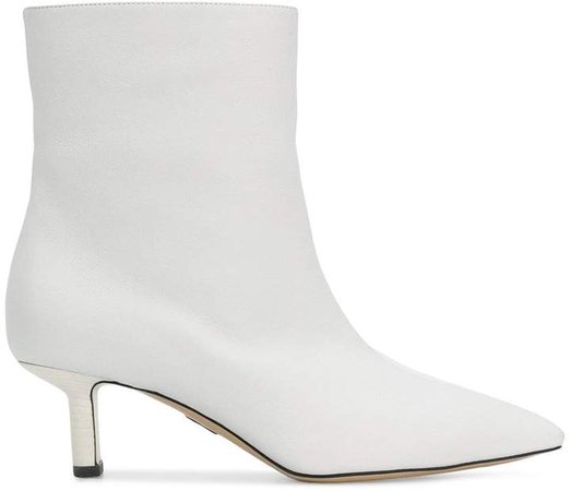 pointed low-heel boots