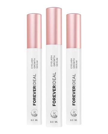 Amazon.com: Forever Ideal Eyelash Growth Serum Multi Pack (3), For Fluffy, Thick, Stronger and Longer Lashes, Organic Castor Seed Oil, Biotin, Pro-Vitamin B5 and Vitamin E, Plant Based, 3 * 0.27 FlOz (3-pack) : Beauty & Personal Care