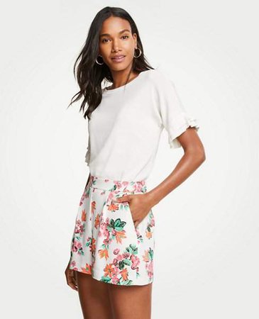 Floral Drapey Shorts