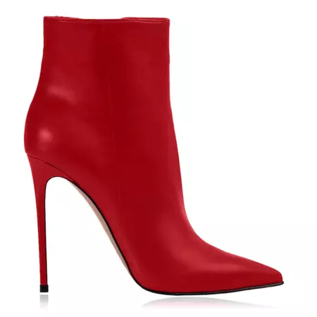 Botines Seki cuero rojo Mujer – Identità Shoes