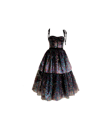 Rainbow Constellation Midi Dress | Teuta Matoshi (Dei5 edit)