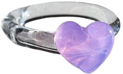 purple heart ring