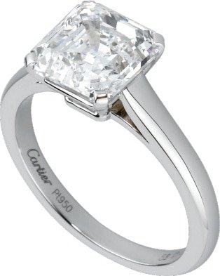 CRH4212400 - High Jewelry 1895 wedding band - Platinum, diamond - Cartier