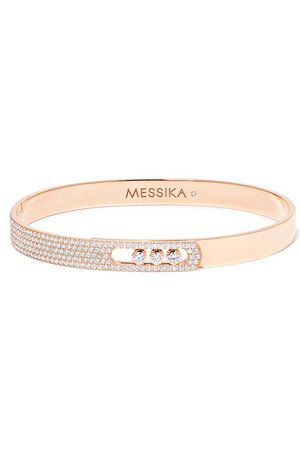 Messika | Move Noa 18-karat pink gold diamond bangle | NET-A-PORTER.COM