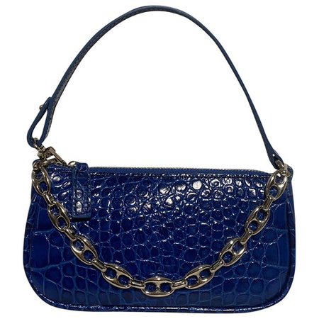 Rachel patent leather mini bag By Far Blue in Patent leather - 10983305