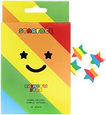 Amazon.com: Starface Rainbow Stars, Hydrocolloid Pimple Patches, Absorb Fluid and Reduce Inflammation, Cute Star Shape, Vegan and Cruelty-Free Skincare (32 Count) : Beauty & Personal Care