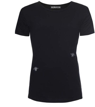 INGMARSON - Bug Embroidered T-Shirt Women