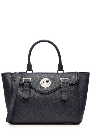 Happy Satchel Textured Leather Tote Gr. One Size