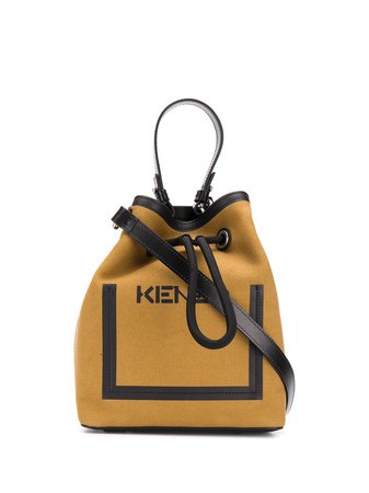 Kenzo Logo Printed Bucket Bag