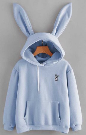 Blue bunny hoodie