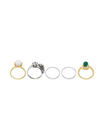 Iosselliani Puro Set Of Rings - Farfetch