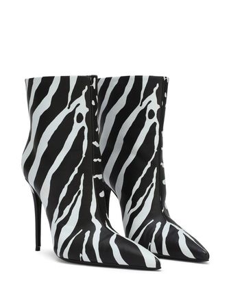 Dolce & Gabbana zebra-print Ankle Boots - Farfetch