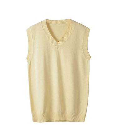 sleeveless pullover v neck women yellow - Cerca con Google