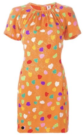 Emanuel Ungaro Spring Orange Dot Dress