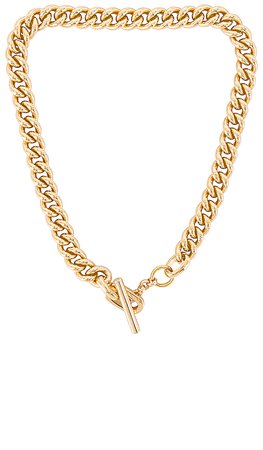 joolz by Martha Calvo Alex Curb Link Toggle Necklace in Gold | REVOLVE