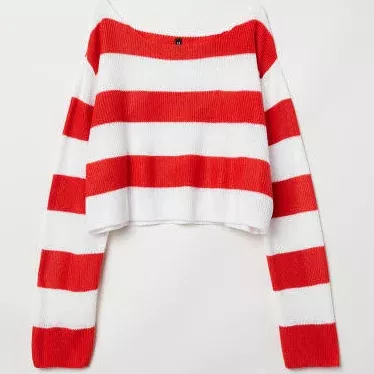 striped red white top - Google Search
