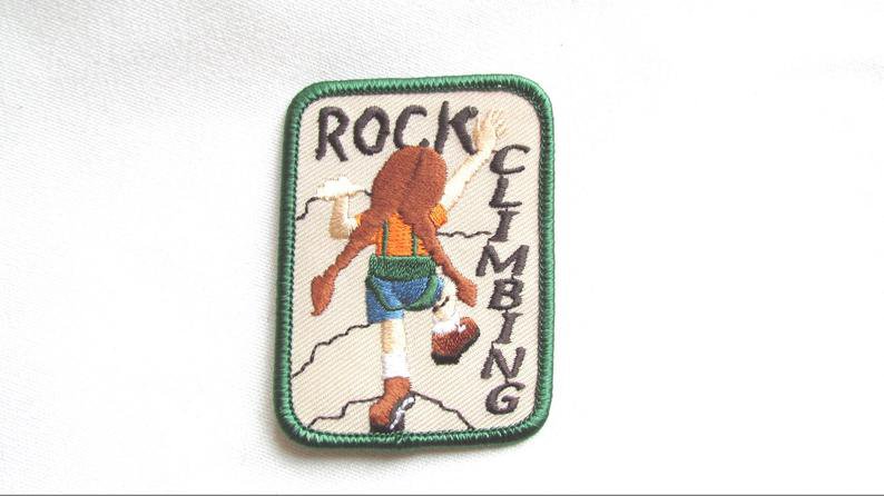 Patch Rock Climbing Hiking Outdoor Embroidered Fun Patch | Etsy