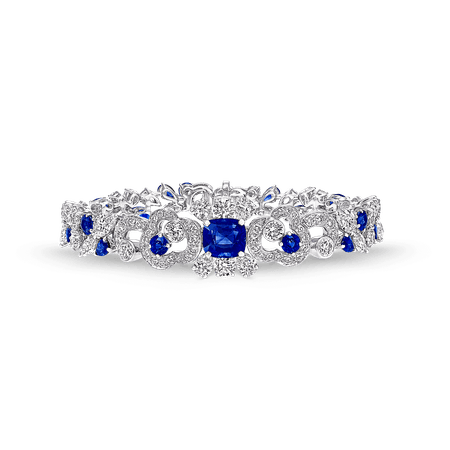 Nuage Bracelet, Sapphire and diamond | Graff