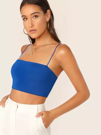 Form-Fitting Cropped Cami Top | SHEIN USA