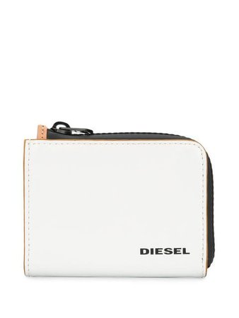 Diesel logo side zipped wallet