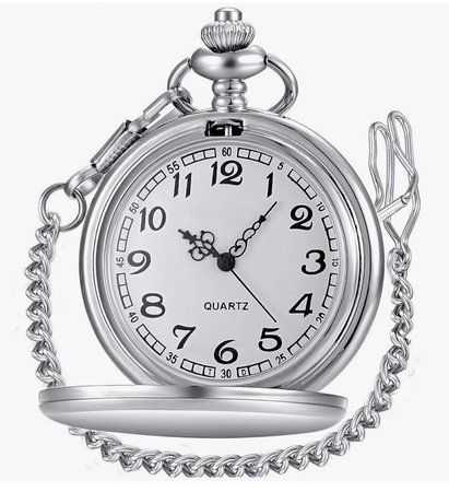 silver Victorian pocket-watch.