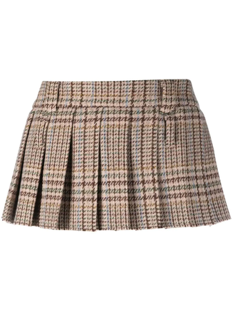 MIU MIU Mini Low Rise Mini Skirt