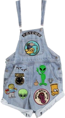 aesthetic alien overalls Sticker by yellowfellow