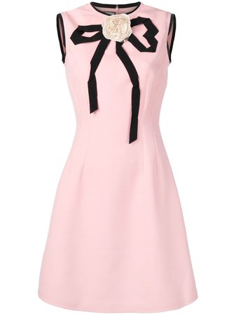 Gucci appliqué rose dress