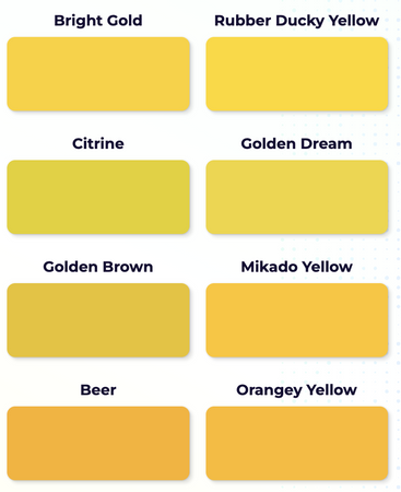 Yellow Bright Color Pallet