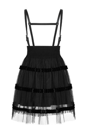 DARK CIRCUS Tulle Skirt with Straps - Punk Rave