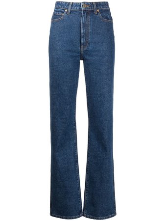 Shop KHAITE Daniella high-waisted denim jeans with Express Delivery - FARFETCH