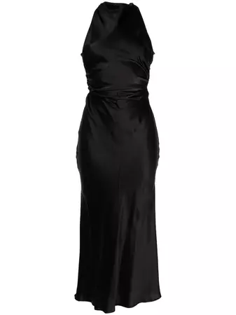 Reformation Casette open-back Silk Dress - Farfetch