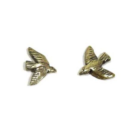 Trouva: Datter Tiny Bird Earrings In Brass