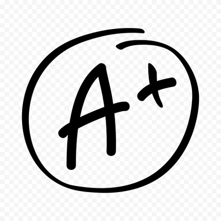 a+ symbol straight a student a plus