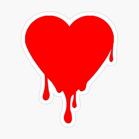 red heart dripping by jama777