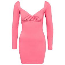 Pink Or Black Valentines Day Cute Sexy Bodycon Above Knee Short Casual Dress Size 6 (S)